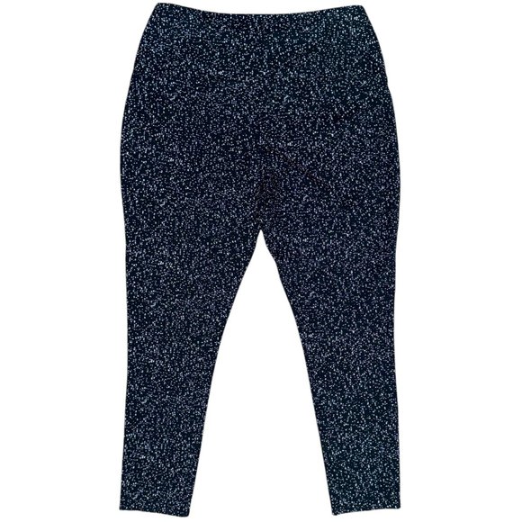 EUC Women's RACHEL ZOE Pull-On Speckled Black Pants | Size XL - Picture 5 of 7